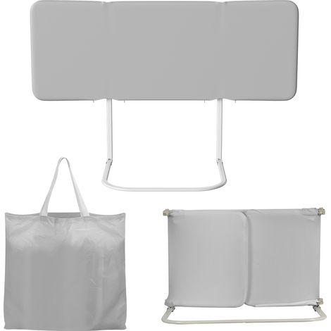Wolketon Klappbares Bettgitter 120 cm, Grau, höhenverstellbar 0-30 cm, für Matratzen 8-30 cm 2pcs (1/5)