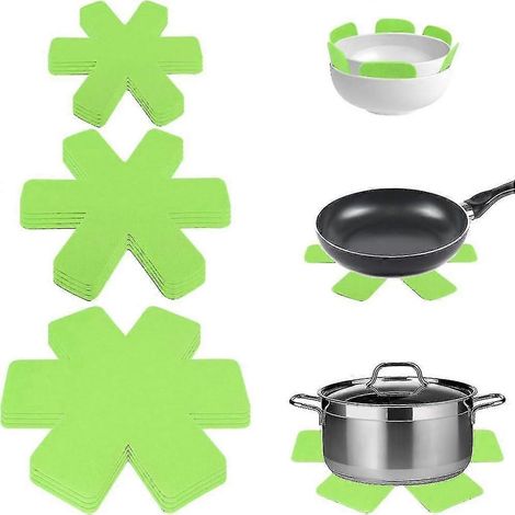 Lot de 12 protège-casseroles antidérapants et séparateurs anti-rayures, 3 tailles disponibles pour vaisselle, bols et assiettes. (1/5)
