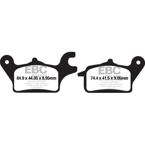 EBC SFA655 Roller-Bremsbeläge (Satz für 1 Bremsscheibe)