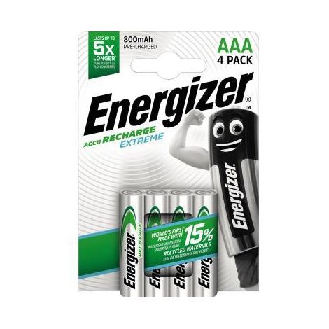Energizer NiHM Akku Extreme Micro AAA 800 mAh 4er Pack Batterie