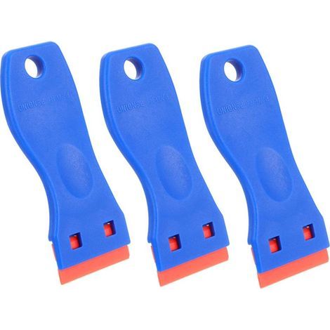 Grattoir Pour Enlever Étiquettes Colle Et Autocollants Outil Multi-usages Pour Débris Peinture Plastique Verre Et Surfaces Délicates (1/5)