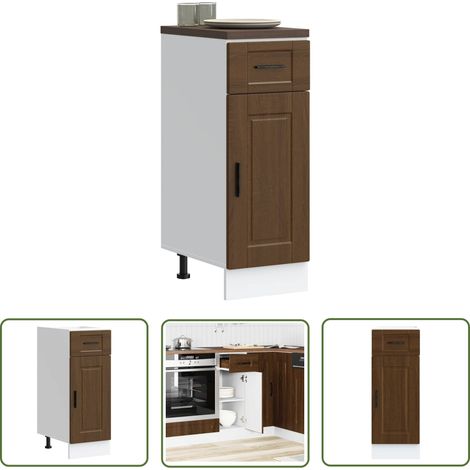 vidaXL Armoire de cuisine Porto chêne marron bois d'ingénierie (1/5)