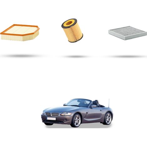Kit tagliando 3 filtri compatibile con Bmw Z4(E85,E86) 3.0si 195kw dal 2006 (1/4)