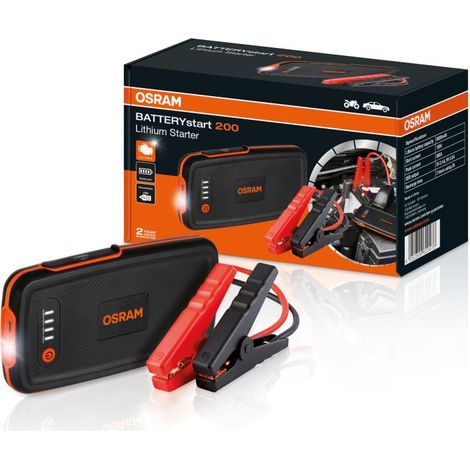 Osram – Booster de démarrage lithium 6000mAh – 12V jusqu’à 3L – Fonction batterie de secours – SKU OBSL200 (1/7)