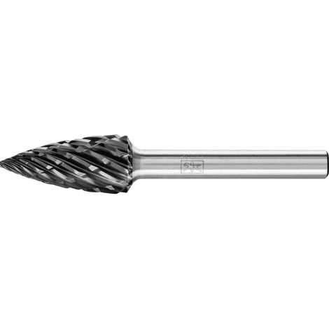 PFERD Hartmetall Hochleistungsfrässtift STEEL Spitzbogen SPG Ø 12x25 mm Schaft-Ø 6 mm HICOAT Stahl (1/3)