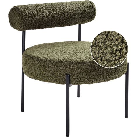 Sessel ALPHA Bouclé Grün (1/5)