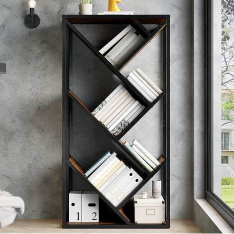 Mueble estantería árbol 8 baldas MDF 80x35x160 cm OKMYHOME (1/5)