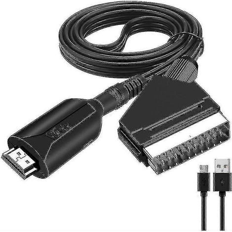 Câble HDMI vers péritel de 1 mètre de long, connexion directe (1/4)