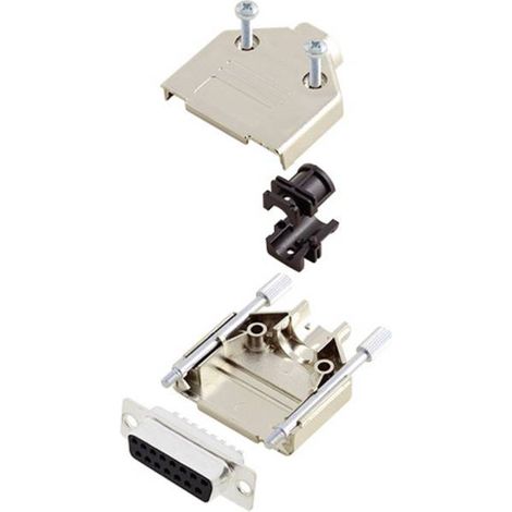 Amphenol L17DTPK-M-15+L77SDA15S KIT connettori femmina SUB-D 180 ° Numero Poli (num): 15 Punte a saldare 1 pz.