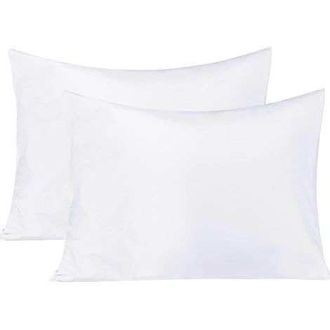 Lot de 2 taies d'oreiller standard en microfibre, douces, infroissables et faciles d'entretien (oreillers non inclus), fermeture enveloppe, pour enfants, 51 x 66 cm. (1/5)