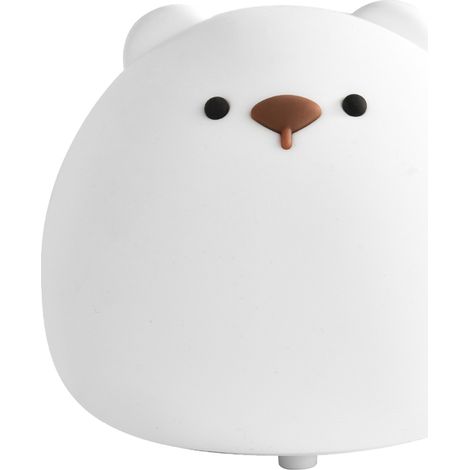 Veilleuse En Silicone Forme D'Ours - 4 Modes De Lumière - Alimentée Par Pile - Pour Chambre D'Enfant - 1 Pièce (1/5)