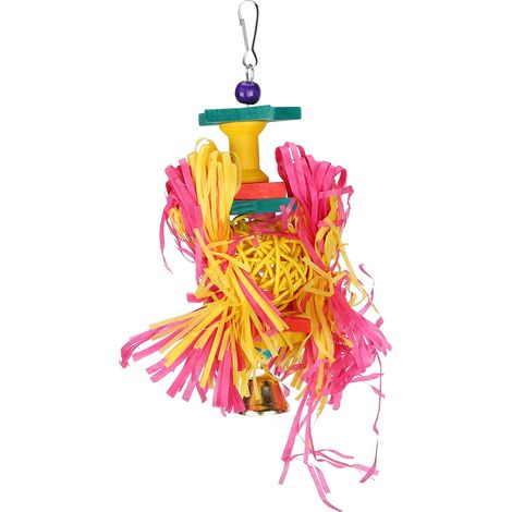 Jouet à mâcher pour oiseaux, jouet de déchiquetage pour perroquets, jouet à suspendre pour cage pour oiseaux de compagnie (1/5)