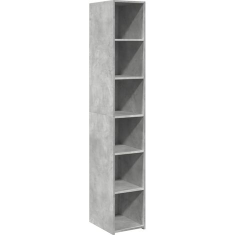 Credenza buffet cassettiera mobile contenitore organizer cucina soggiorno soggiorno alto 30 x 41 x 185 cm pannelli compositi grigio 020034234