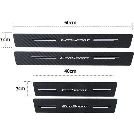 (4 pièces) Film protecteur anti-rayures en fibre de carbone pour coffre,pare-chocs et seuils de porte de voiture Ford ECOSPORT - Accessoires (1/3)