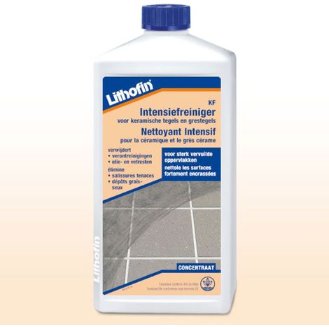 KF Nettoyant Intensif - Nettoyant alcalin pour le grès cérame et la céramique - Lithofin - 5 L