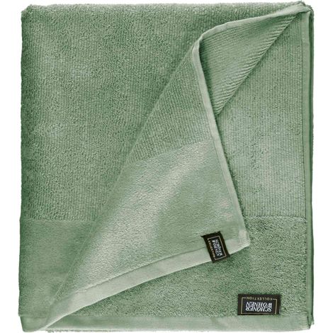 SCHÖNER WOHNEN telo da bagno SENSE-2 - Set da 2 100x150 cm, verde