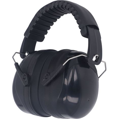 Protège-oreilles antibruit insonorisé noir, casque anti-bruit réutilisable, idéal tir, sommeil, étude, isolation phonique, confortable. (1/5)