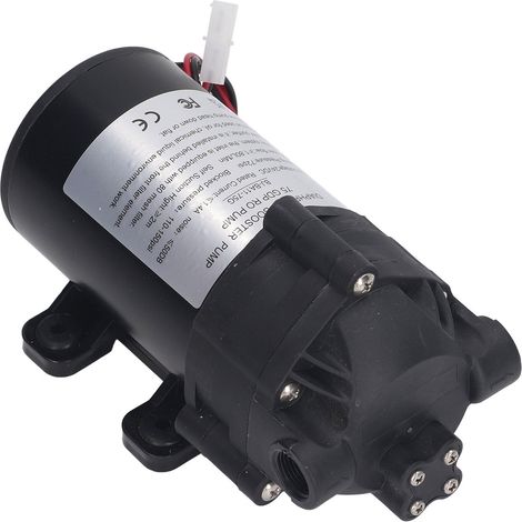 24 V DC 36 W selbstansaugende Membranpumpe, Förder- und Entwässerungspumpe für Bewässerungsanlagen, G3/8-Zoll-Innengewinde, 200–240 V EU-Adapter, elektrisch (1/5)