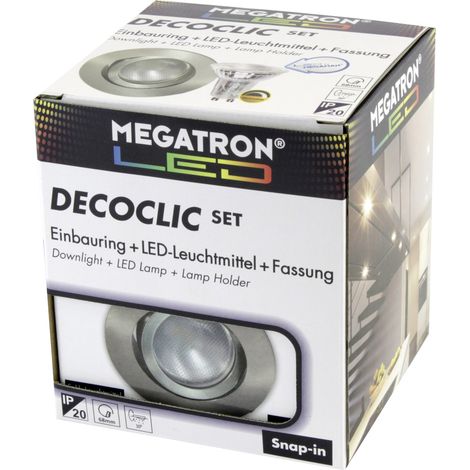 Megatron LED-Einbauspot Set 2800K dim eb MT75404