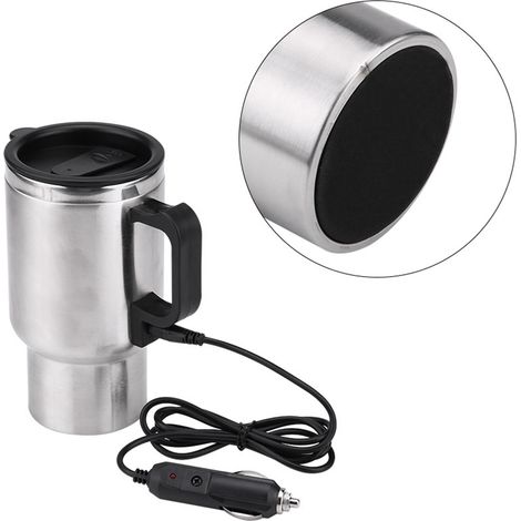 12V 450ml Edelstahl-Reisebecher für Kaffee und Tee im Auto