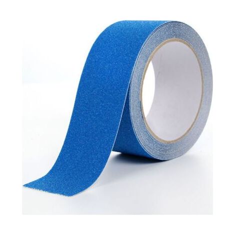 ALLIANDISRuban antidérapant en PVC bleu 5m x 5cm pour escaliers, marches, sols, décoration de sécurité (1/4)