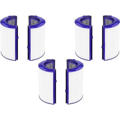 Trade-Shop HEPA-Filter inkl. Aktivkohlefilter kompatibel mit Dyson TP07 TP08 TP09 TP7A PH3A ersetzt 970341-01 965432-01 / Luftreiniger Ventilator - 3 Stück