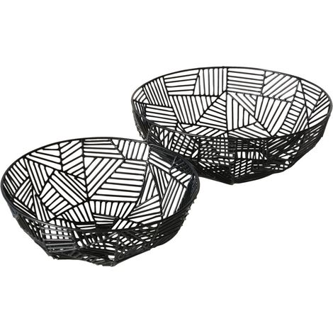 Bols décoratifs en métal GRAPHINA, 2 pièces. Ø 25-30 cm (1/5)