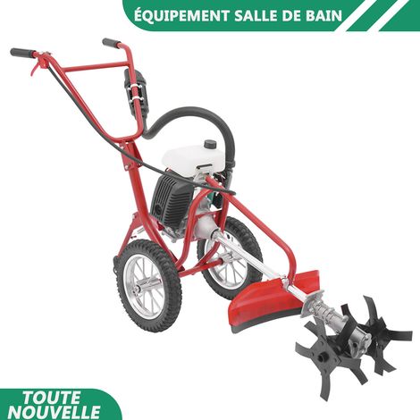 WAOBDLA 4HP 63cc cultivateur à essence 4 temps moteur à essence refroidi à l'air mini cultivateur 240rpm (1/5)