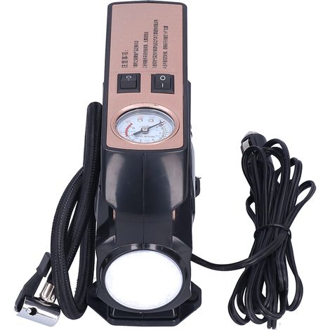 Pompe à air portable 12V 120W gonfleur électronique numérique compresseur pneus moto (1/5)