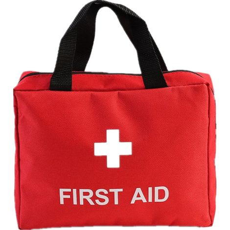 Petite trousse de premiers soins avec fournitures médicales d'urgence essentielles étanche simple et portable pour la maison, le dortoir, l'extérieur, la voiture (1/5)