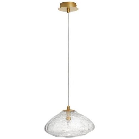 [NEUWERTIG] B-Ware Nova Luce Pendelleuchte Hängeleuchte KING G9 LED Gold dimmbar Beleuchtung Glas (1/2)