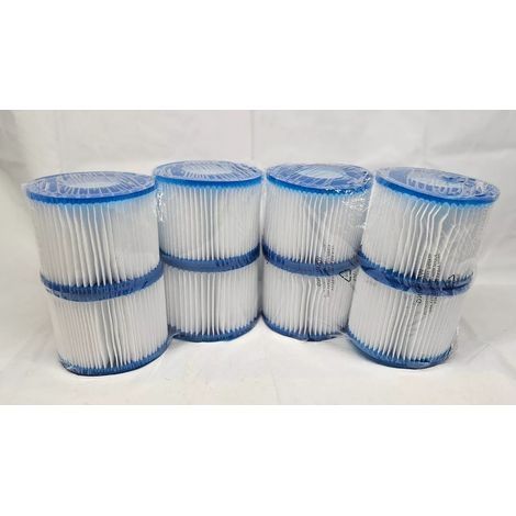8 Pack, Pool Filter Cartridges for Bestway, VI Spas Filter Cartridges, Replacement Filters, Pool Filter Cartridges for Bestway VI Spas Filters Compatible with Lay-Z-Spa Miami (1/5)