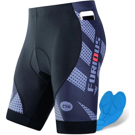 Short de cyclisme respirant pour homme, rembourré 4D, absorbant les chocs, séchage rapide.