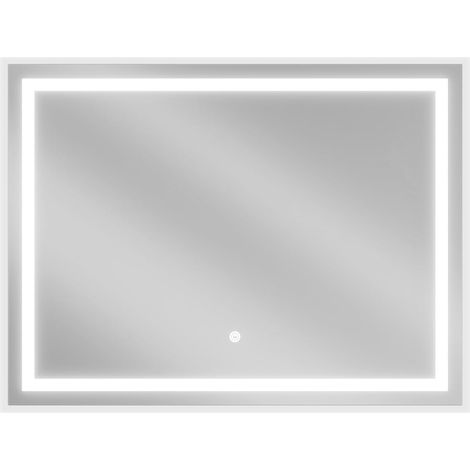 Mexen Miko espejo de baño iluminado 80 x 60 cm, LED 6000K, antivaho - 9819-080-060-611-00 (1/5)