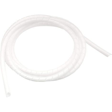 1 Passe-câble, Flexible Polyéthylène, Protection Câbles, Blanc, Bureau Maison
