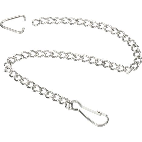 Porte-toilette Kette 25cm WC Spülung Oval Verbindung 304 Edelstahl Paket von 3 (1/5)