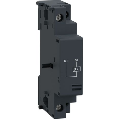 Schneider Electric – Déclencheur voltmétrique pour disjoncteur moteur 380-400V CA 50Hz – Compatible TeSys GV2/GV3 – Protection contre chute de tension – Lot de 10