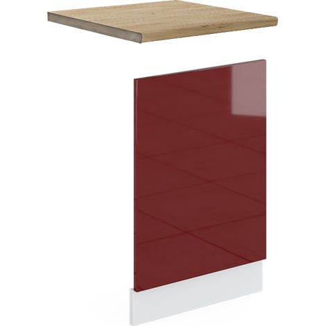 Façade R-Line, Rouge brillant, 45cm , PT Chêne, Vicco