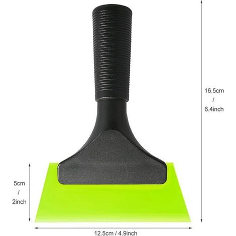 Raclette En Caoutchouc - 12,7 Cm - Pour Vitres Voiture Douche Miroir - 1 Pièce (1/5)