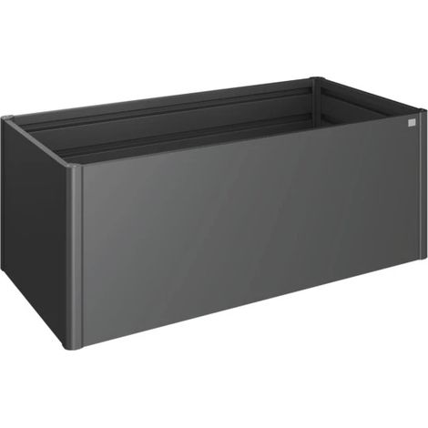 aiuola rialzata 2x1 grigio scuro metallizzato - biohort. 65015 (1/4)