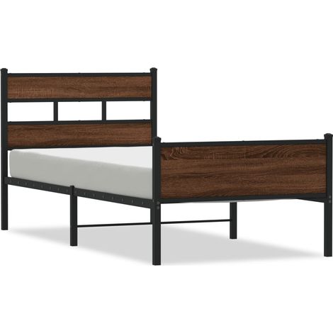 Maison Exclusive - Giroletto senza Materasso Rovere Marrone 107x203 cm Truciolato (1/5)