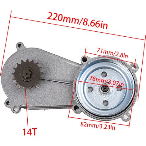 Mini véhicule tout-terrain 47-49 cm³, pignon, moteur deux temps, boîte de vitesses, petite boîte de vitesses (1/4)