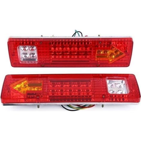 LED-Anhängerbeleuchtungsset, 2er-Set 19-LED-Rückleuchten für PKW, LKW, Anhänger, Transporter – wasserdicht, 12 V (1/4)