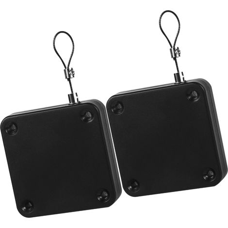 Ferme-porte automatique sans perçage avec capteur et cordon de serrage en acier pour porte coulissante, idéale pour salle de bain, chambre ou bureau.