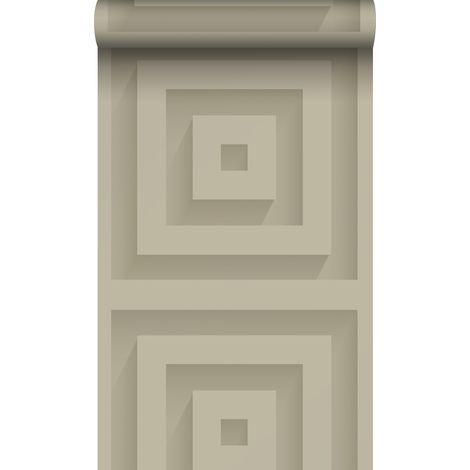 papier peint carrés 3d beige clair  - Origin Wallcoverings (1/5)