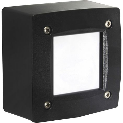 Aplique de pared DEVON cuadrado GX53 3,20 W 405/410/410 lm 3000 K/4000 K/6500 K CRI80 IP66 Negro (1/2)