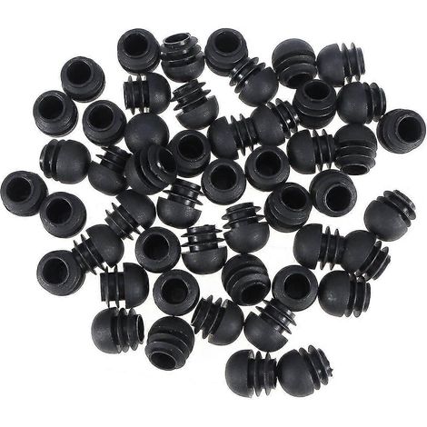 50 protections rondes de 22 mm pour pieds de chaise, anti-poussière, antidérapantes, pour tuyaux en acier inoxydable - Qin