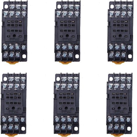 6X PYF14A Support de relais de puissance sur rail DIN 14 broches pour MY4NJ HH54P MY4 (1/5)