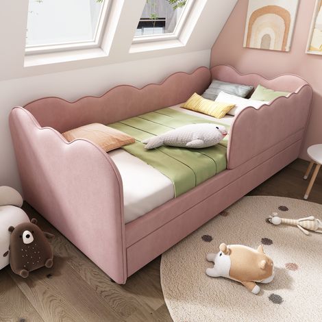 letto letto camera estraibile salvaspazio rosa OKMYHOME