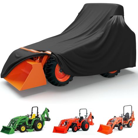 Housse de tracteur, tissu Oxford, imperméable et résistant aux UV, 45 cm L x 189 cm l x 86 cm H, couverture complète, convient universellement (1/5)